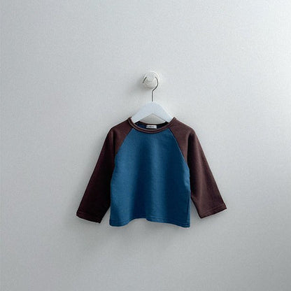 Toddler FW26 Color Block Raglan Long Sleeve Top (2-9y) - 2 Colors
