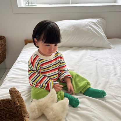 Toddler F26 Button Front Velour Jogger Pants  (1-6y) - 4 Colors