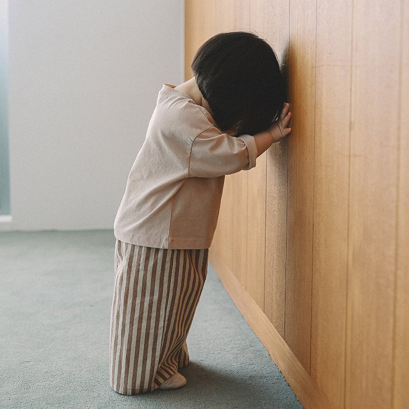 Toddler Mel SP26 Stripe Wide Pull-On Pants (1-8y) - 2 Colors - AT NOON STORE