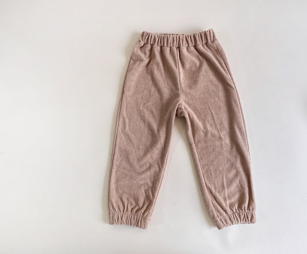 Toddler Terry Cloth Top and Jogger Pants Set (3-7y)- 2 Colors