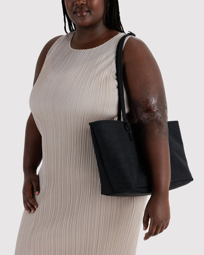 BAGGU Medium Nylon Reversible Tote - Black Mix