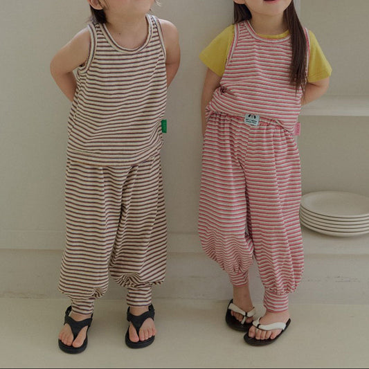 Toddler SS26 Stripe Aladdin Pants (2-7y) - 2 Colors - AT NOON STORE