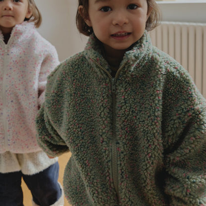 Toddler Land W25 Sherpa Mock Neck Zip-Up Jacket (1-6y) - 3 Colors