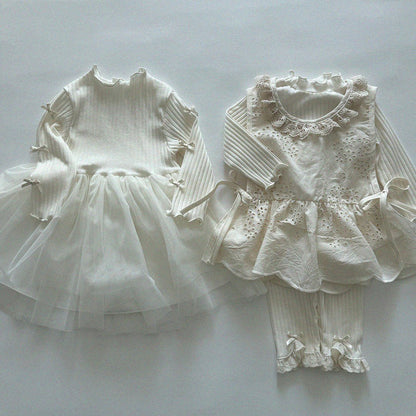 Baby/Toddler Aosta SP26 Lettuce-Edge Ribbed Long Sleeve Tee (3m-5y)- 2 Colors - AT NOON STORE