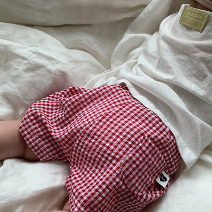 Baby Toddler Land SS25 Seersucker Gingham Shorts (4m-6y) - 4 Colors - AT NOON STORE