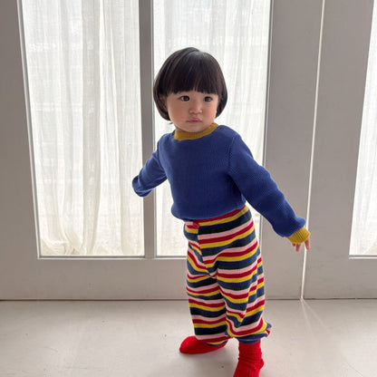 Toddler F26 Stripe Ribbed Jogger Pants (1-6y)