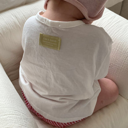 Baby Land SS26 Berry Apple Short Sleeve Top (4m-18m) - 2 Colors - AT NOON STORE