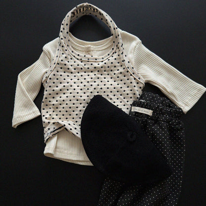 Baby/Toddler Aosta F26 RIbbed Henry Neck Long Sleeve Top (3m-5y) - 4 Colors