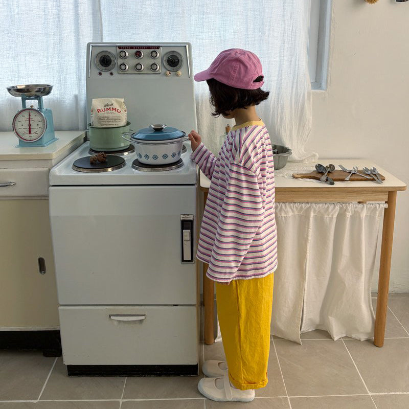 Toddler SP26 Frill Waist Pull-On Pants  (1-6y) - Yellow - AT NOON STORE