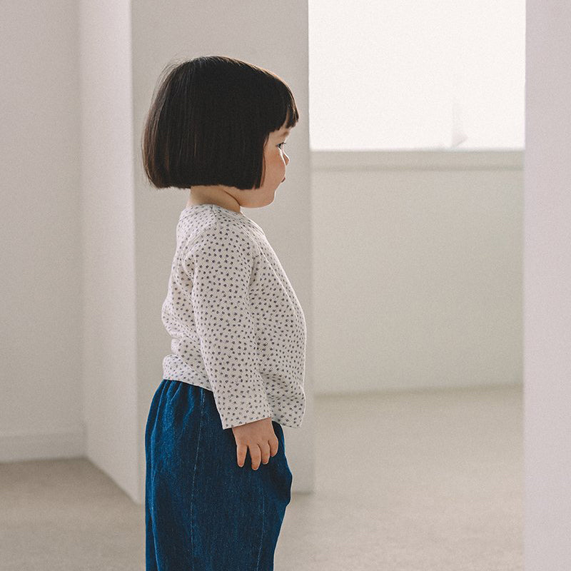 Toddler Mel SP26 Floral Pointelle Long Sleeve Tee (1-8y) - 3 Colors - AT NOON STORE