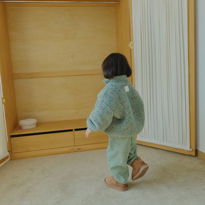 Toddler Land W25 Sherpa Mock Neck Zip-Up Jacket (1-6y) - 3 Colors