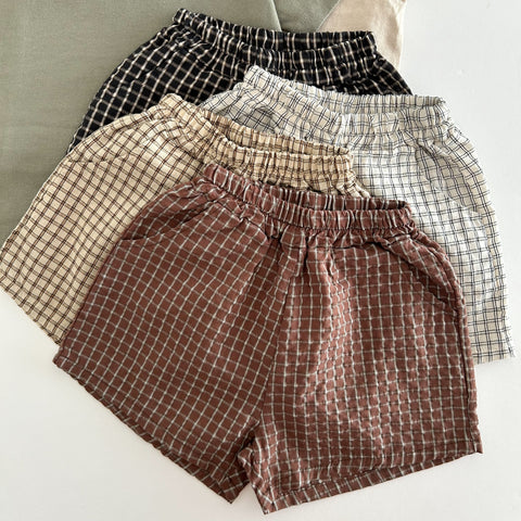 Kids Bella Plaid Shorts (1-6y) - 4 Colors