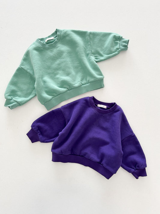Kids W26 Warm Long Sleeve Sweatshirt (10m-10y) - 2 Colors