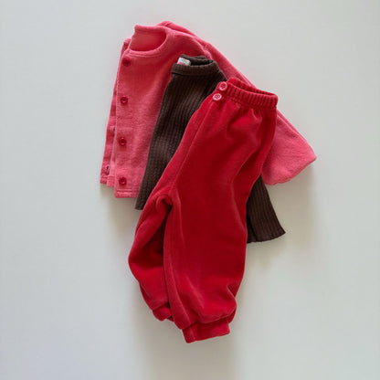 Toddler F26 Textured Long Sleeve Top (1-6y) - 5 Colors