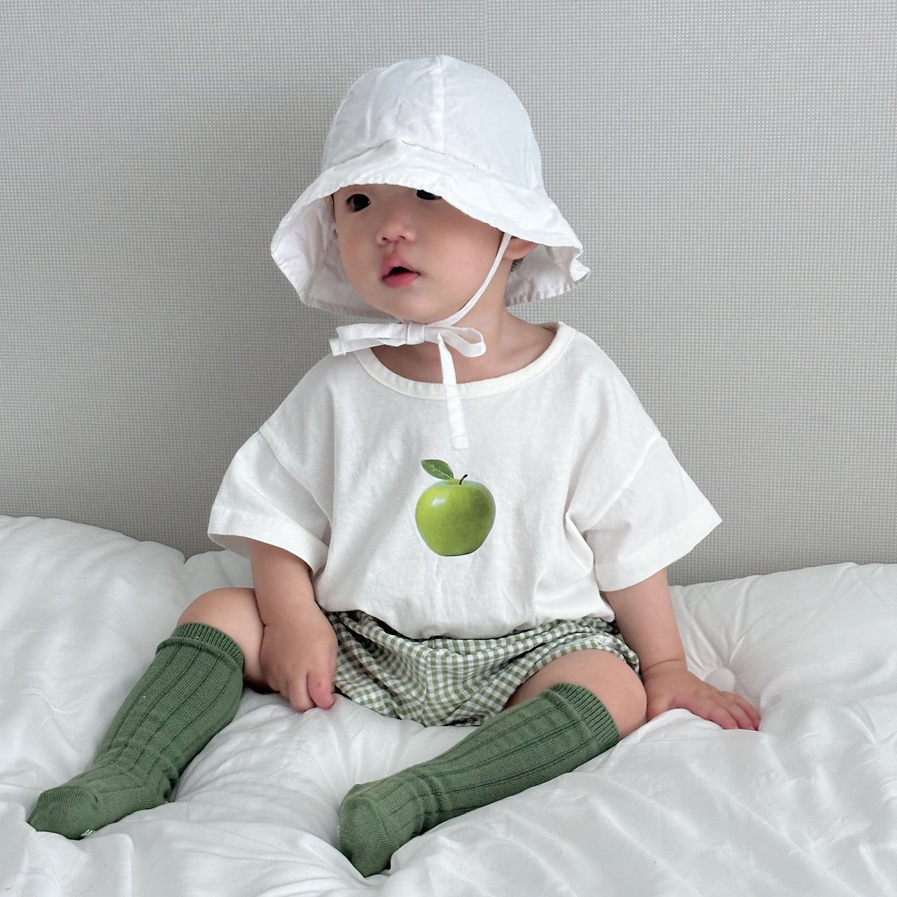 Baby Land SS26 Berry Apple Short Sleeve Top (4m-18m) - 2 Colors - AT NOON STORE