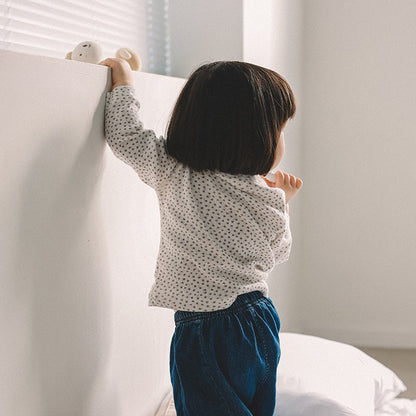 Toddler Mel SP26 Floral Pointelle Long Sleeve Tee (1-8y) - 3 Colors - AT NOON STORE