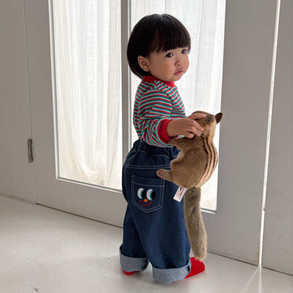 Toddler F26 Peekaboo Denim Pants (1-6y) - Blue