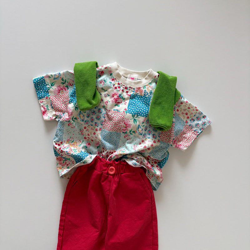 Toddler SP26 Frill Waist Pull-On Pants  (1-6y) - Red - AT NOON STORE