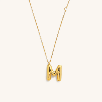 Bubble Initial Necklace