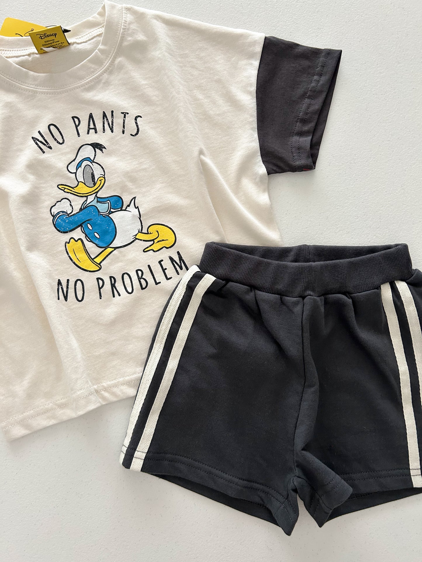 Toddle Disney Friends Contrast Short Sleeve Top and Shorts Set (2-7y) - 4 Colors - AT NOON STORE
