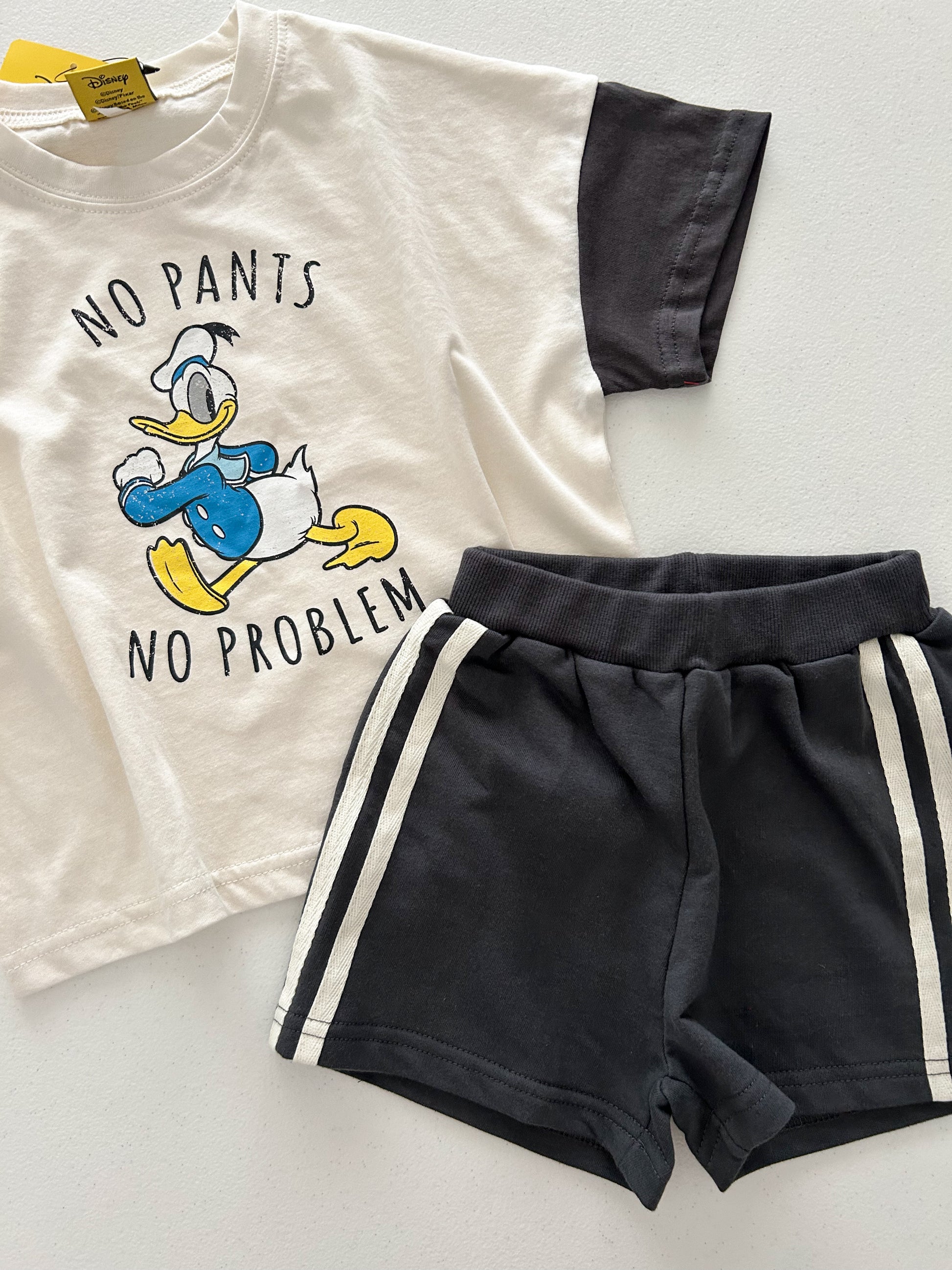 Toddle Disney Friends Contrast Short Sleeve Top and Shorts Set (2-7y) - 4 Colors - AT NOON STORE