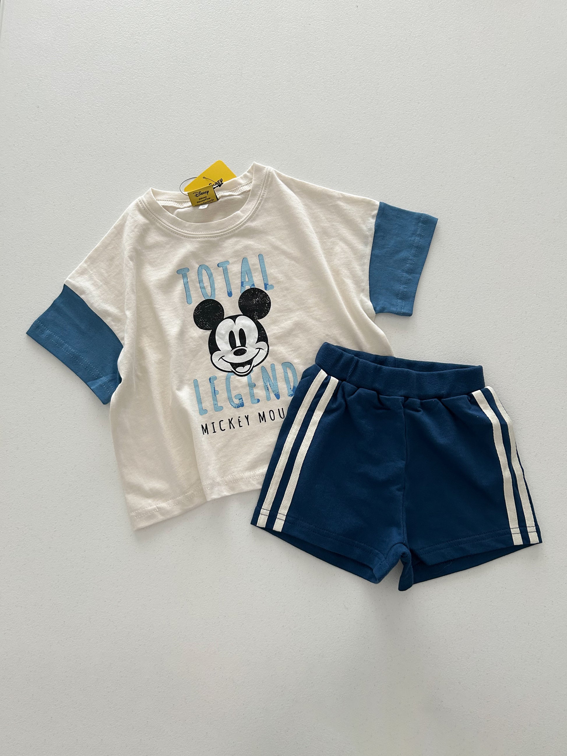 Toddle Disney Friends Contrast Short Sleeve Top and Shorts Set (2-7y) - 4 Colors - AT NOON STORE