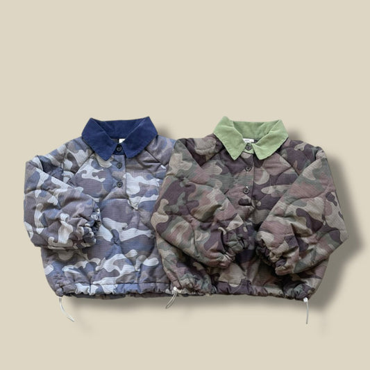 Toddler W25 Quilted Camo Long Sleeve Top (3-7y) - 2 Colors