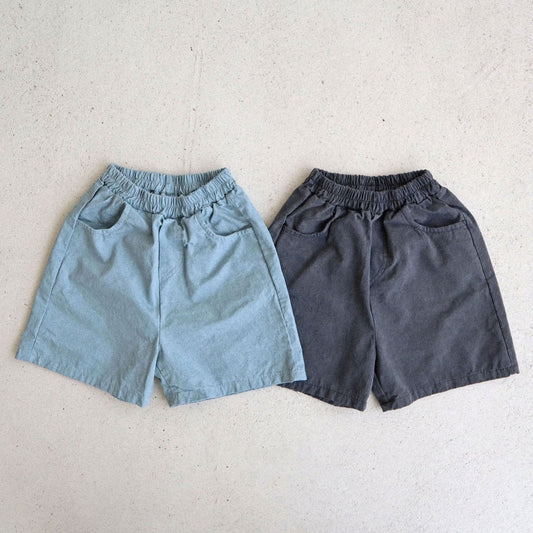 Toddler Garment Dyed Knee-Length Shorts (2-7y) -2 Colors - AT NOON STORE