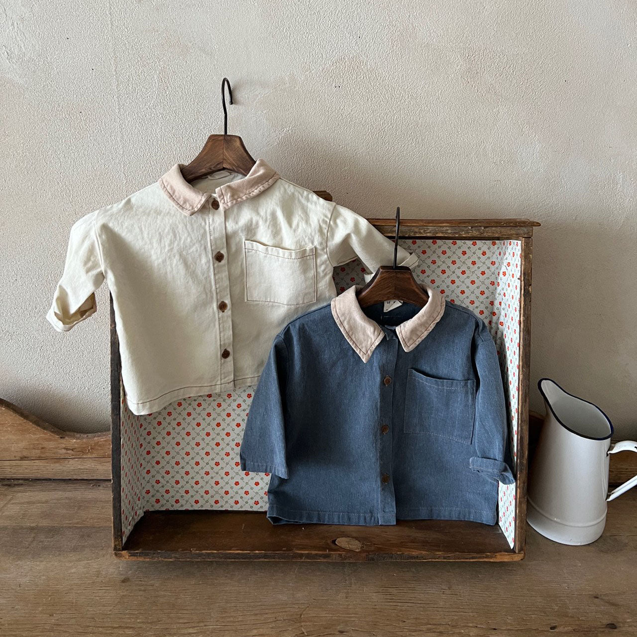 Toddler Chest Pocket Shirt (1-6y) - 2 Colors