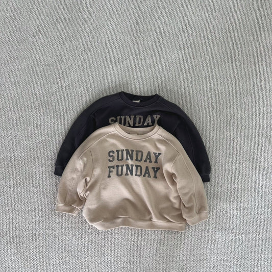 Toddler Bella 'Sunday Funday' Sweatshirt (1-6y) - 2 Colors - AT NOON STORE