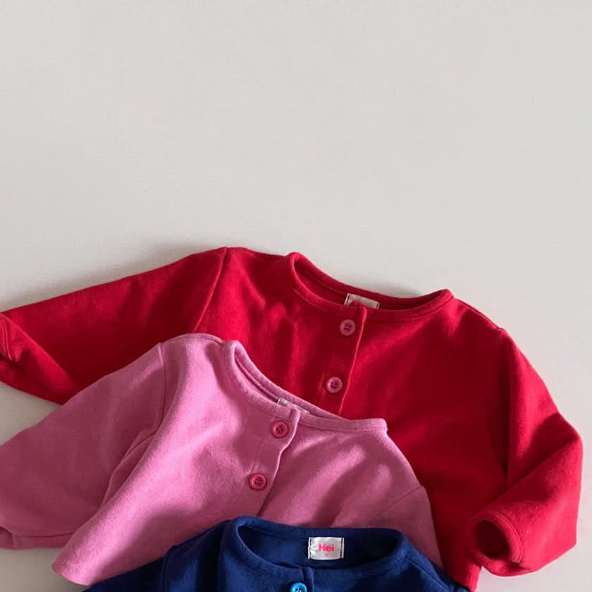 Toddler S25 Soft Long Sleeve Cropped Cardigan (1-6y) - 2 Colors