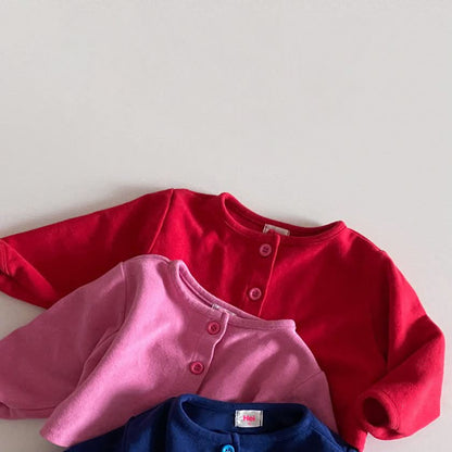 Toddler S25 Soft Long Sleeve Cropped Cardigan (1-6y) - 2 Colors