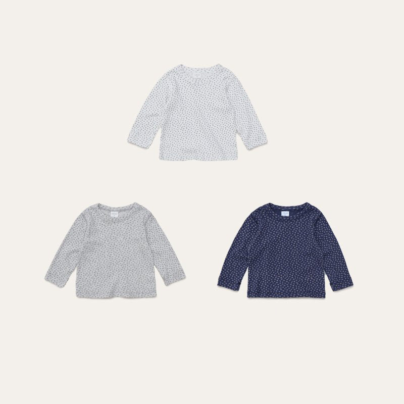 Toddler Mel SP26 Floral Pointelle Long Sleeve Tee (1-8y) - 3 Colors - AT NOON STORE