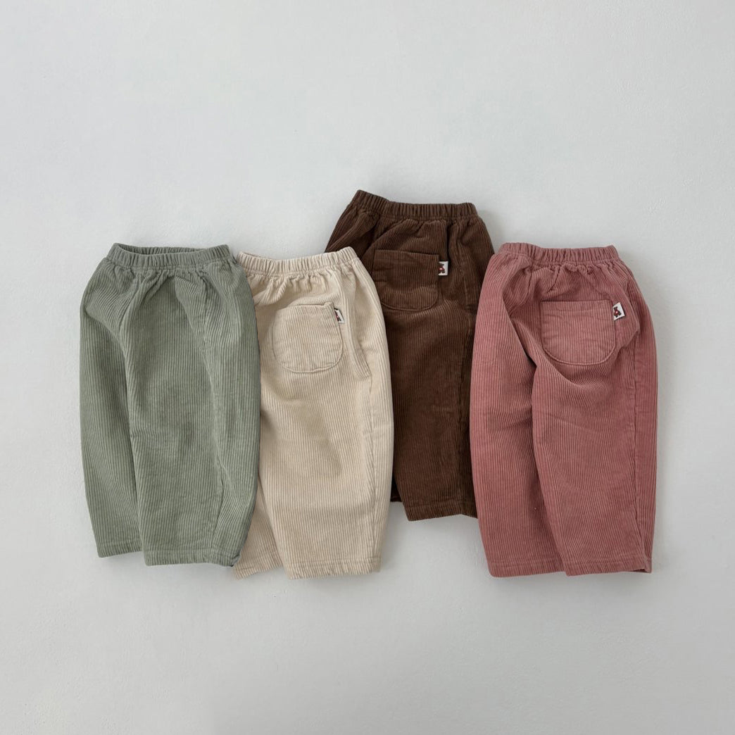 Baby Toddler Land W25 Warm Corduroy Pull-on Pants (4m-6y) - 4 Colors