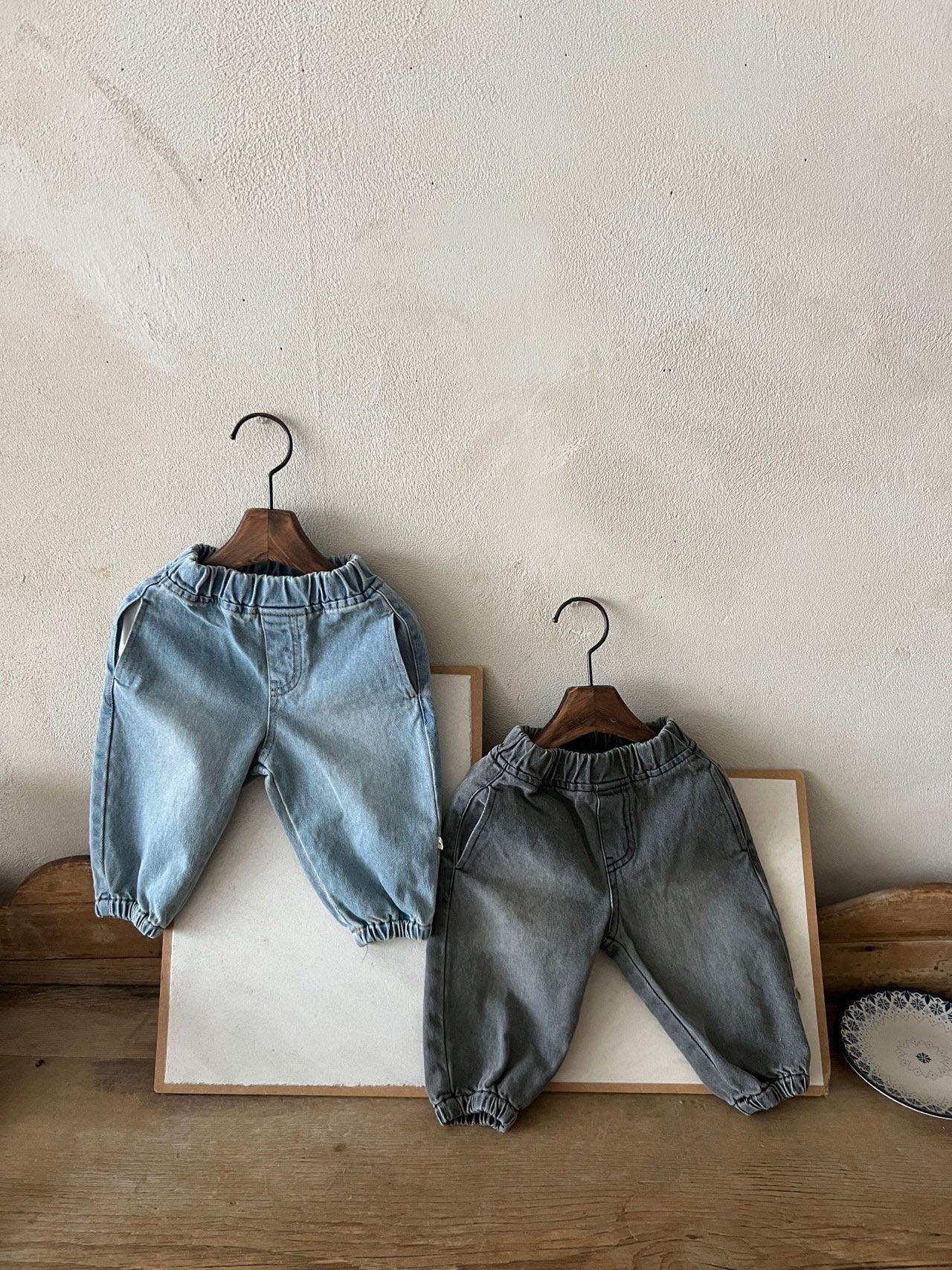 Toddler Lala Denim Jogger Pants (1-6yrs) - 2 colors