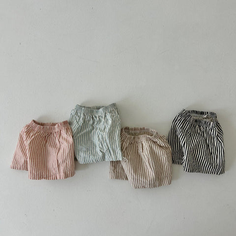 Baby/Toddler Land Stripe Shorts (4m-6y) - 4 Colors