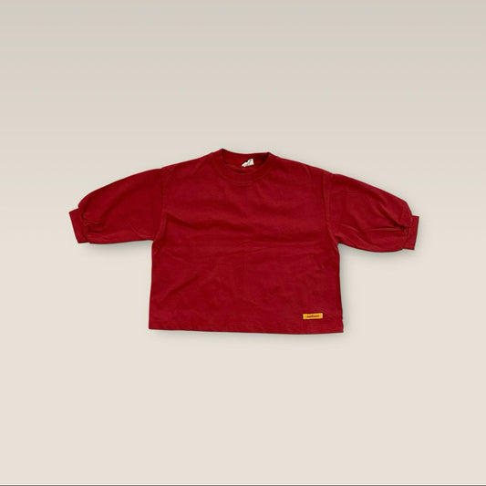 Kids F25 Balloon Long Sleeve Top (2-7y) - Red