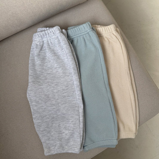 Baby/Toddler Aosta SP26 Waffle Jogger Pants (3m-5y)- 3 Colors