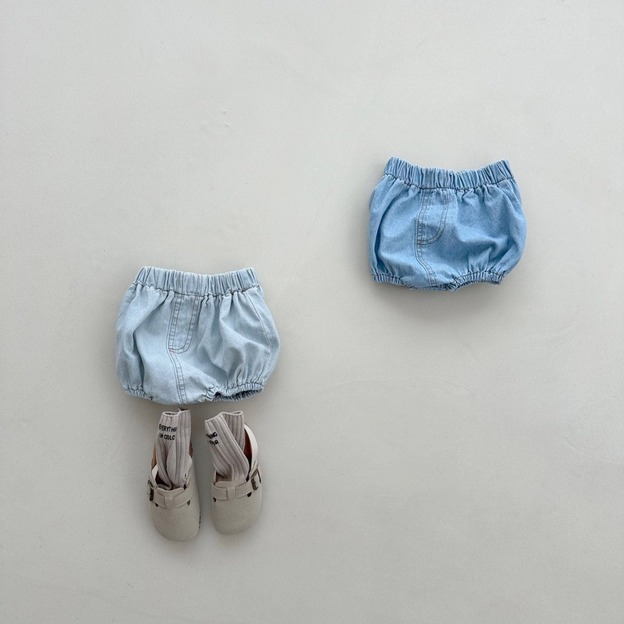 Baby Denim Bloomer Shorts (3-18m) - 2 Colors - AT NOON STORE