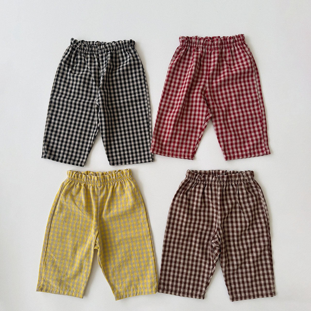Baby/Toddler Aosta F26 Gingham Pull-on Pants (3m-5y) - 4 Colors
