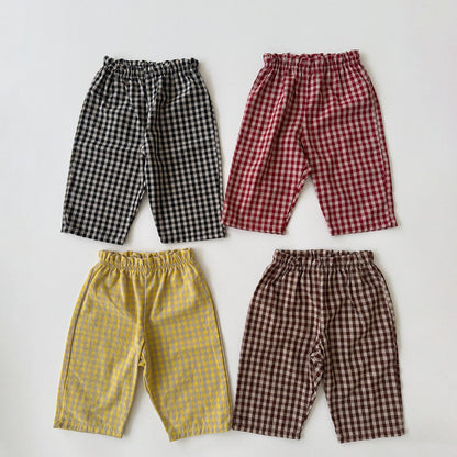 Baby/Toddler Aosta F26 Gingham Pull-on Pants (3m-5y) - 4 Colors