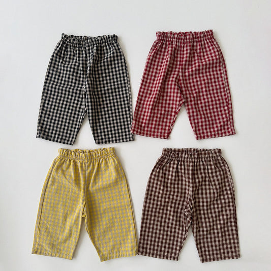 Baby/Toddler Aosta F26 Gingham Pull-on Pants (3m-5y) - 4 Colors