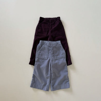 Kids F26 Patch Pocket Corduroy Pull-On Pants (2-8y) - 2 Colors