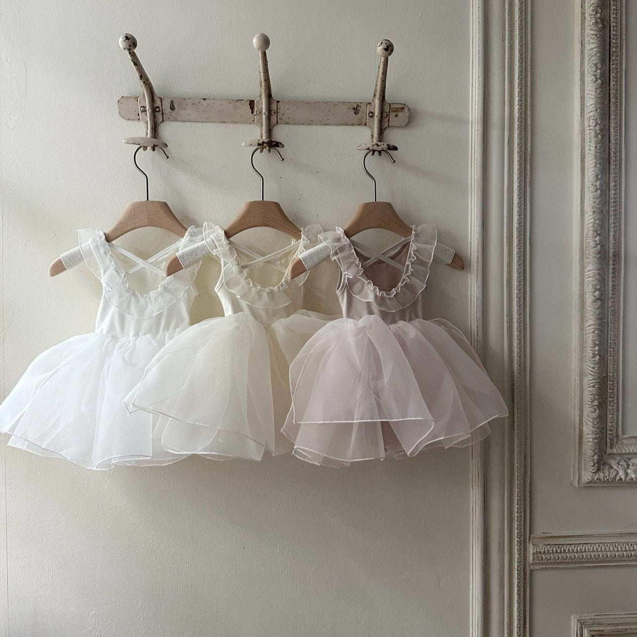 Baby Monbebe Lily Sleeveless Organza Tutu Dress Romper (3-24m) - 3 Colors - AT NOON STORE