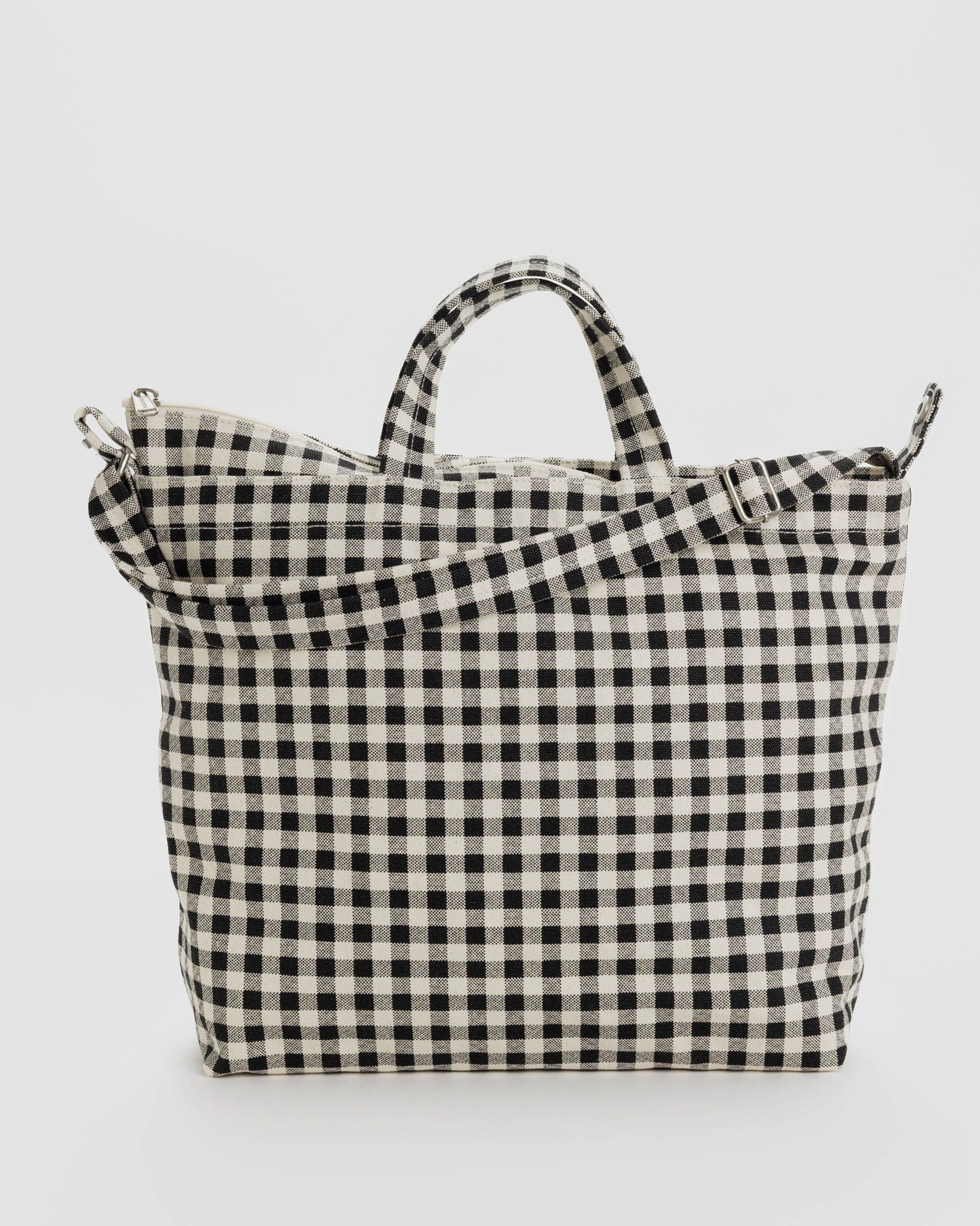 Baggu Horizontal Zip Duck Bag - Black&White Gingham