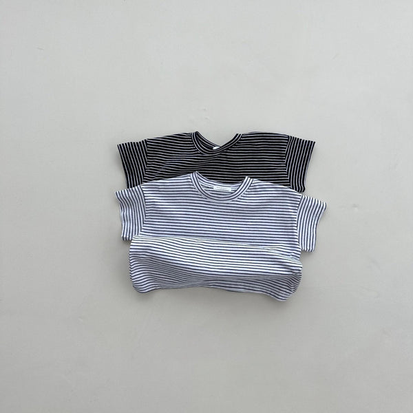 Toddler 2-Pack Crewneck Short Sleeve Stripe T-Shirt (2-6y) - 3 Colors