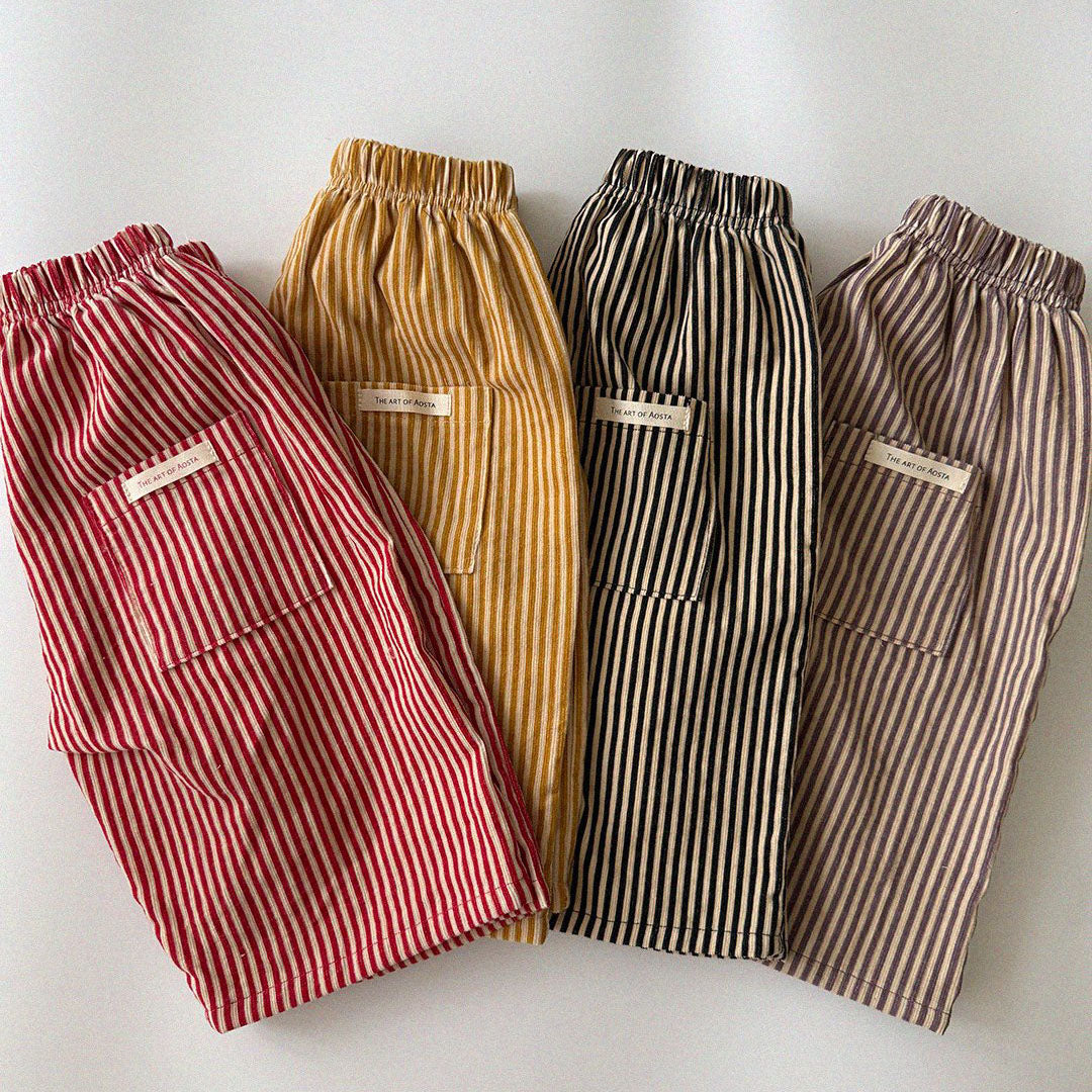Baby/Toddler Aosta F26 Stripe Pull-on Pants (3m-5y)- 4 Colors