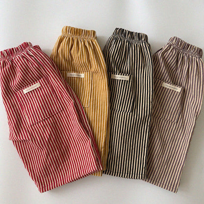 Baby/Toddler Aosta F26 Stripe Pull-on Pants (3m-5y)- 4 Colors