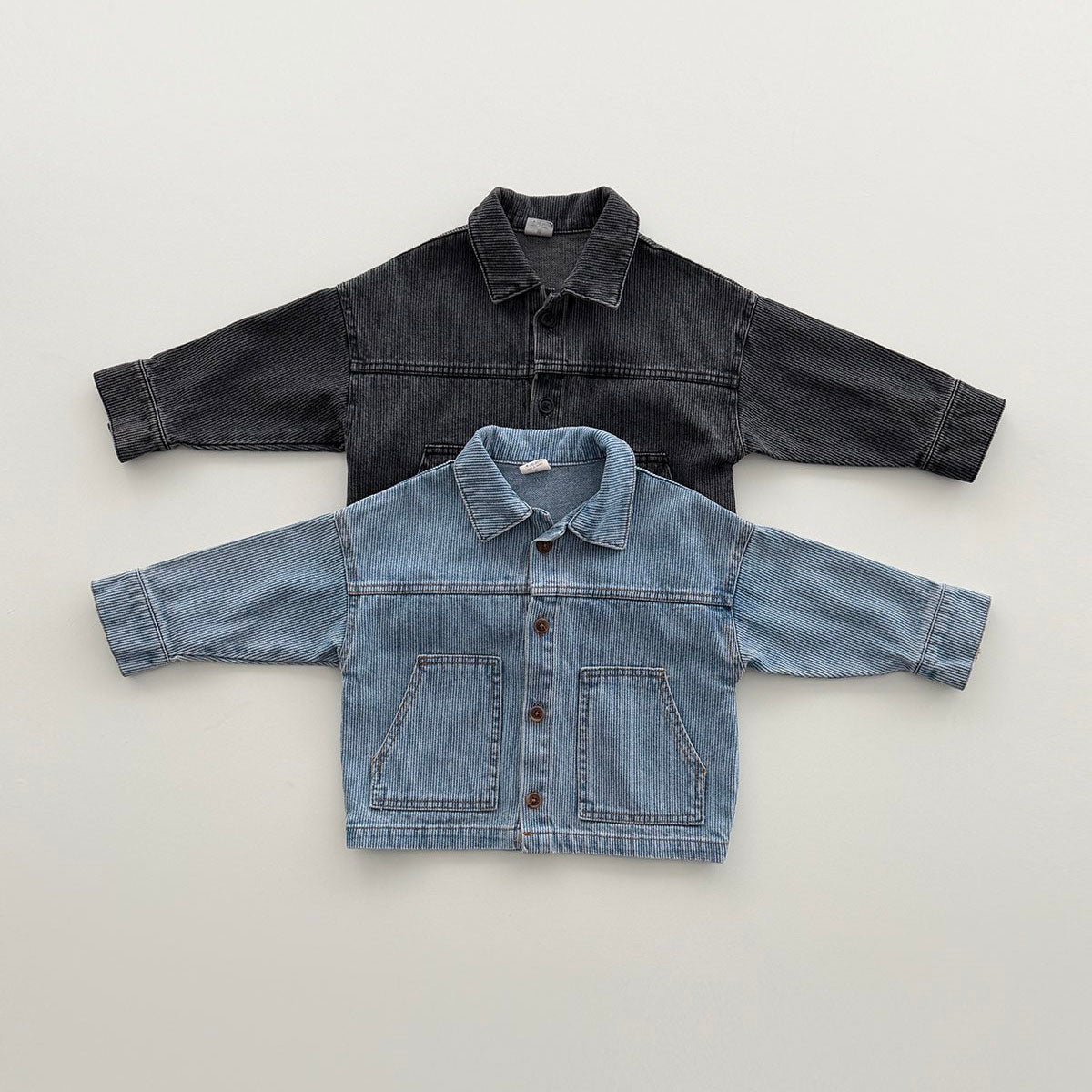 Toddler F26 Ribbed Denim Trucker Jacket (12m-9y) - 2 Colors