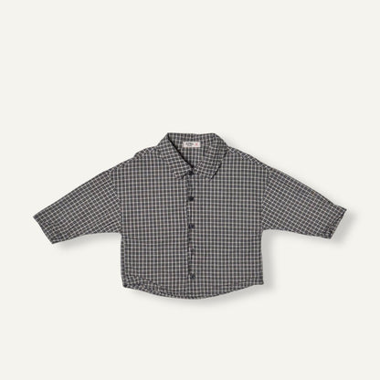 Toddler F25 Plaid Shirt (2-8y) - Black - AT NOON STORE